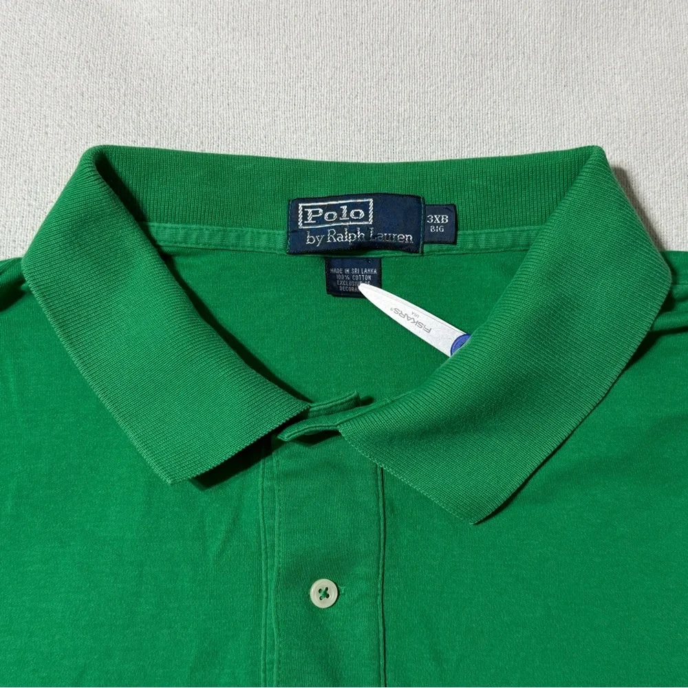 Polo Ralph Lauren Mens 3XB Green Short Sleeve 100% Cotton Polo *flaws‎